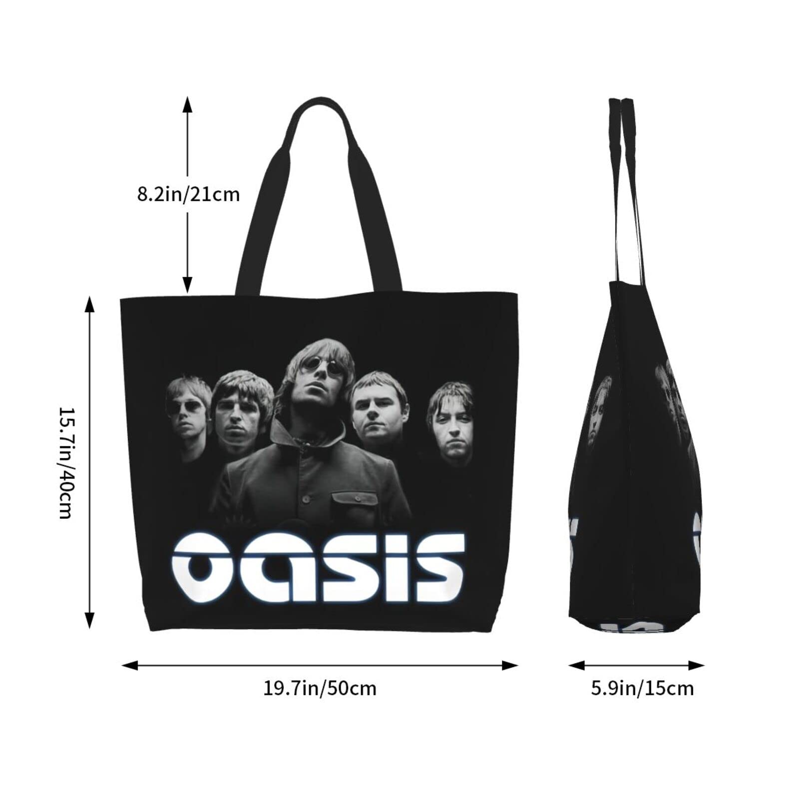 Amazon.co.jp: エコバッグ オアシス OASIS バンド トートバッグ